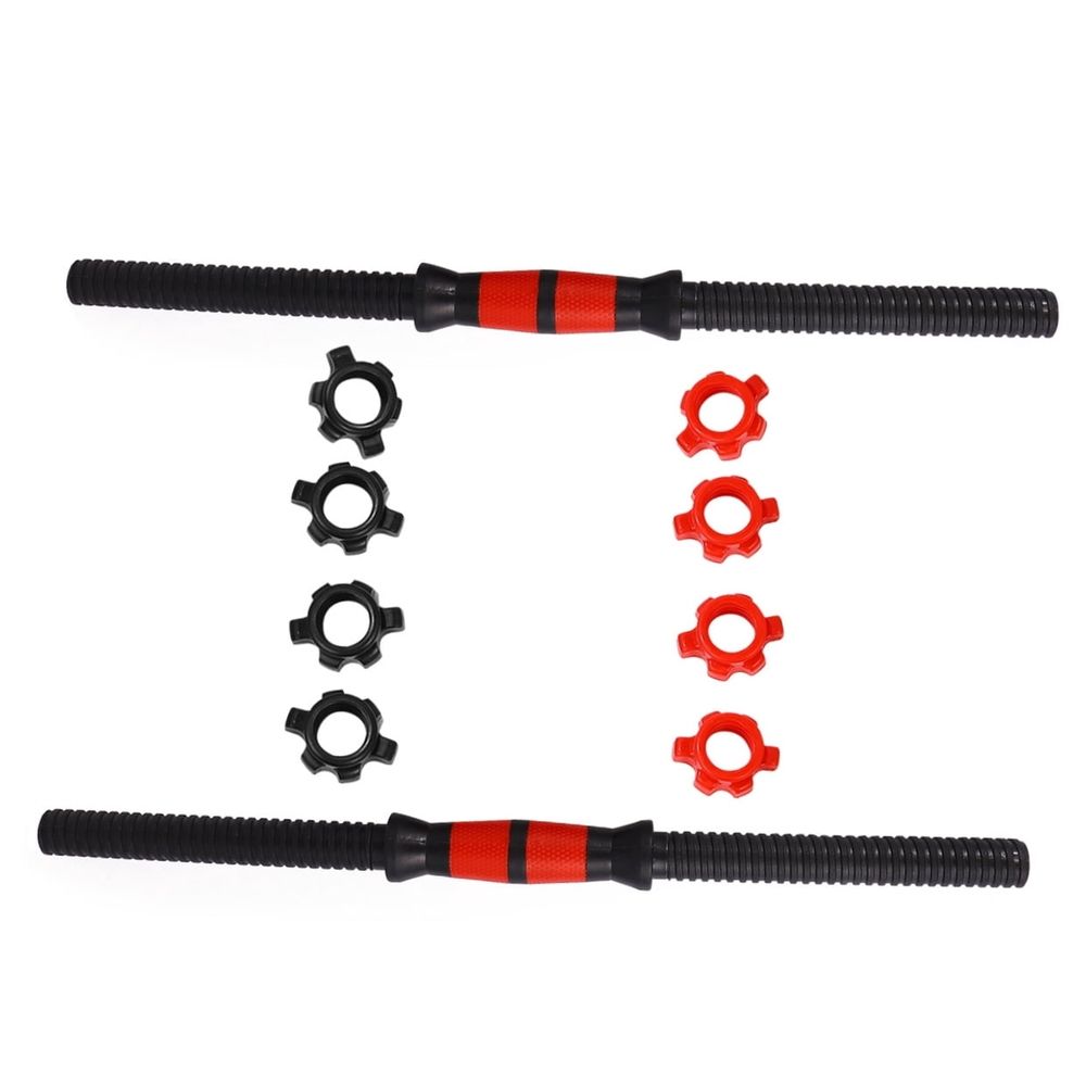 Steel Weightlifting Rod and Dumbbell Handle Set, Fitness Equipment for Strength Training