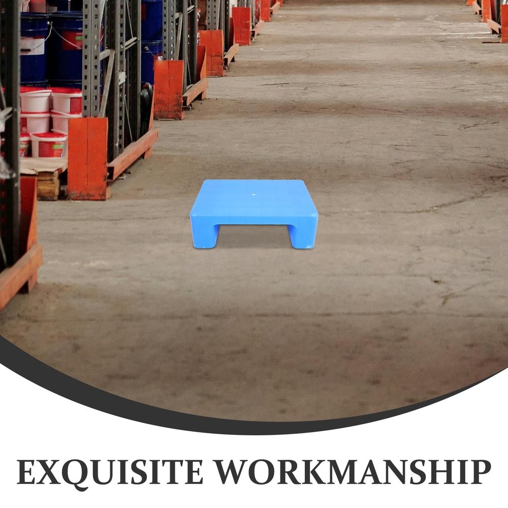 Stable Flat Surface Blue Plastic Pallet for Basement and Warehouse Storage