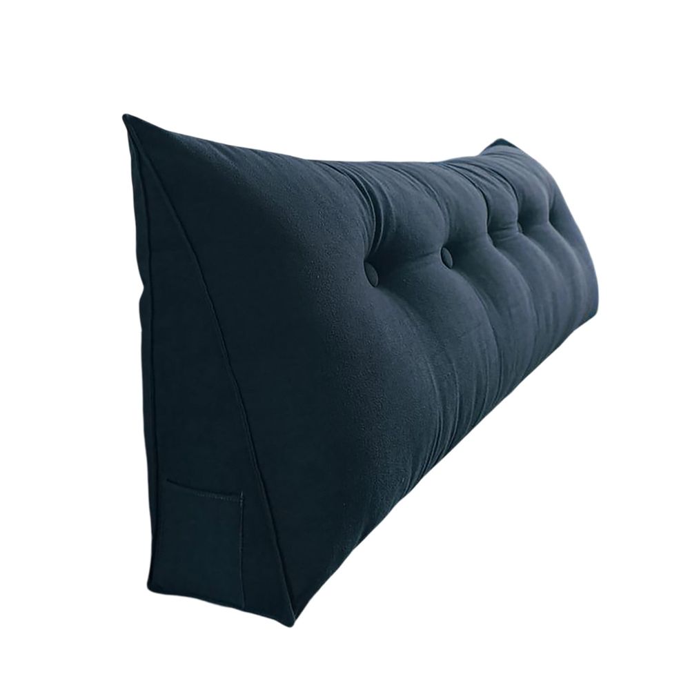 Triangular Wedge Headboard Pillow Twin XL, Backrest Support Reading Bed Rest Cushion For Dorm Daybed Lumbar Comfort