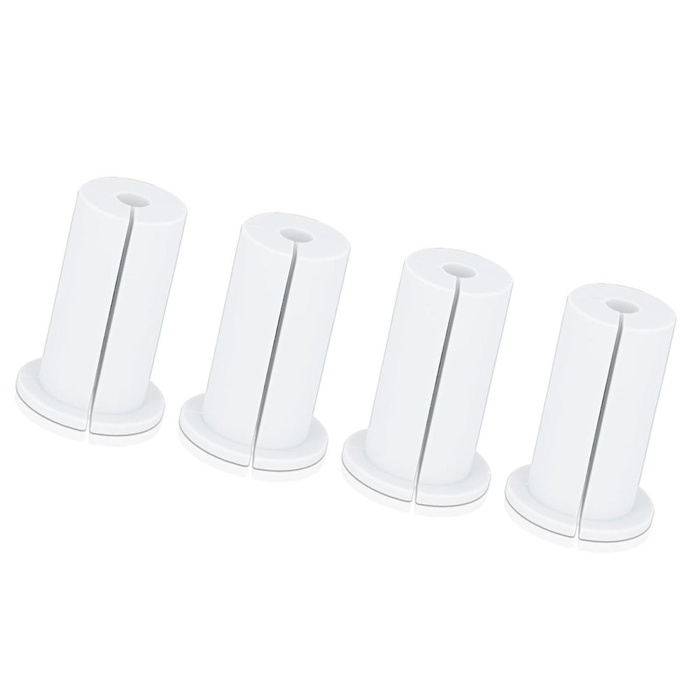 4PCS Ethernet Cable Grommet 1 Inch Rubber Cable Wall Pass Through Grommet for Home and Outdoors White