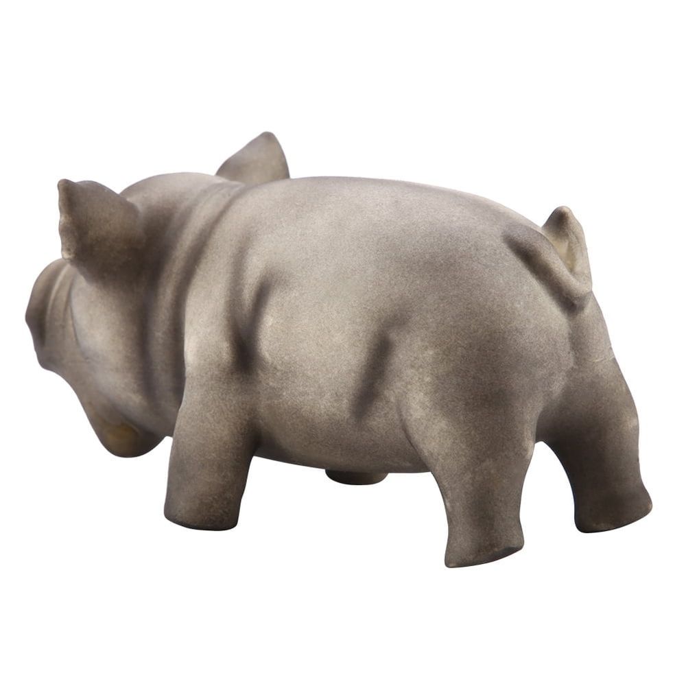 Cute Pig Grunting Squeak Latex Pet Chew Toys for Dog Puppy Toy(Black)