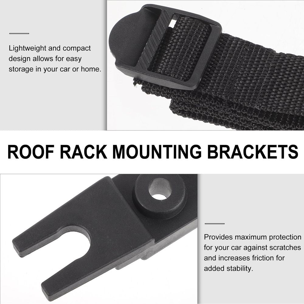 4Pcs Roof Box U-Bolt Clamps Rooftop Cargo Carrier Rack Bolts Internal U-Bracket Clips