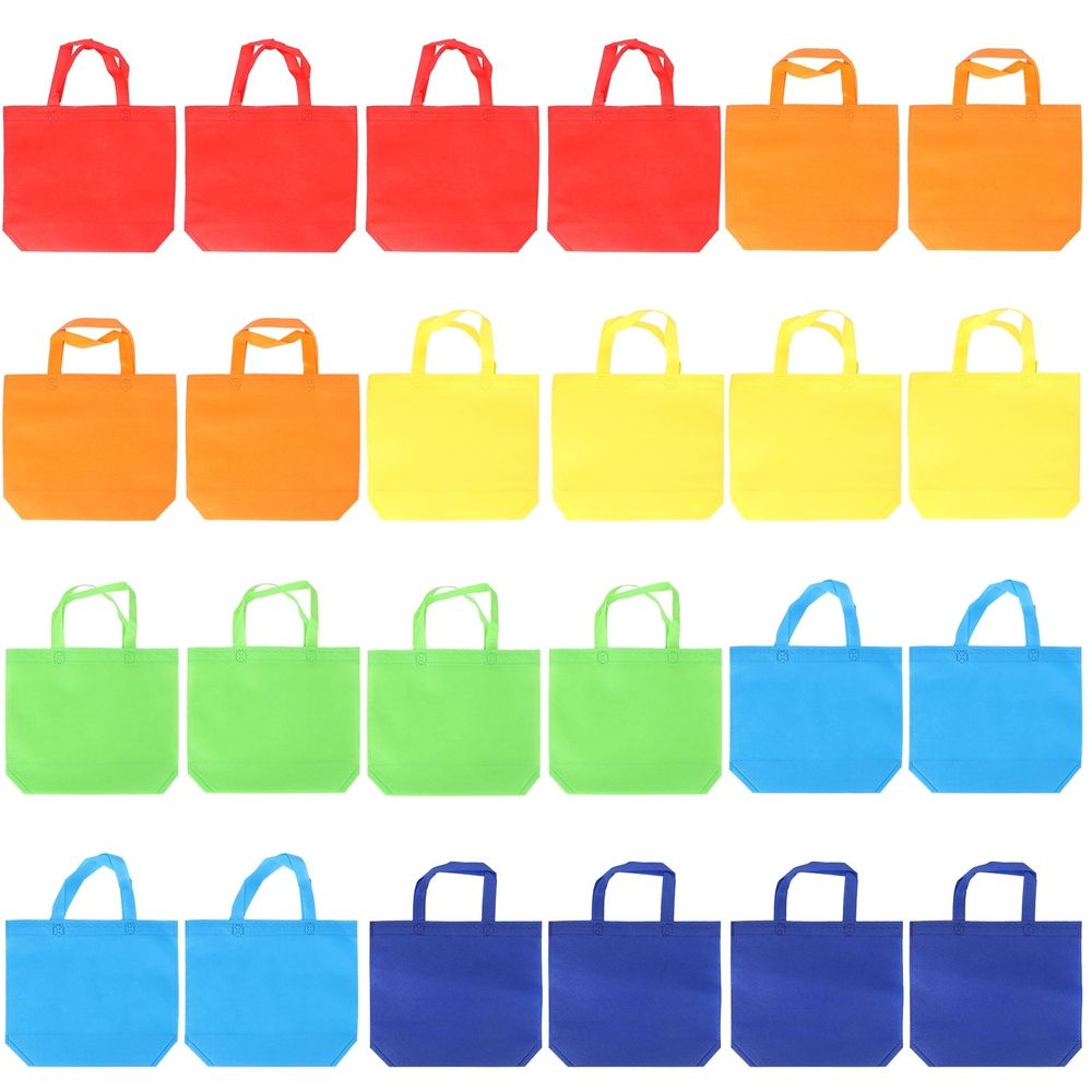 Reusable Shopping Bags Tote Bag Nonwoven Holding Treats Families Wedding 24pcs