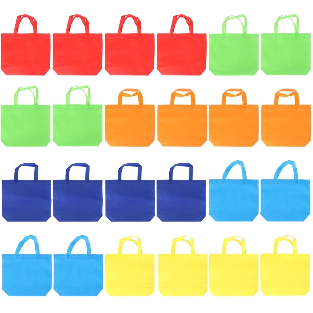 Reusable Shopping Bags Tote Bag Nonwoven Holding Treats Families Wedding 24pcs