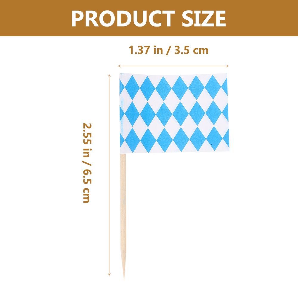 White Paper Cake Picks, 200 Pieces Lightweight and Easy to Use for Party Decorations and Baking Supplies