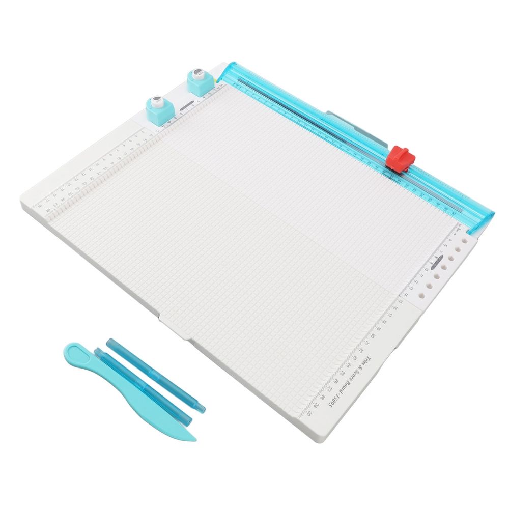Craft Paper CutterMultifunctional Scoring Paper Board, Paper Trimmer Scoring Board ABS Engineering Plastic 7 in 1 for Crad