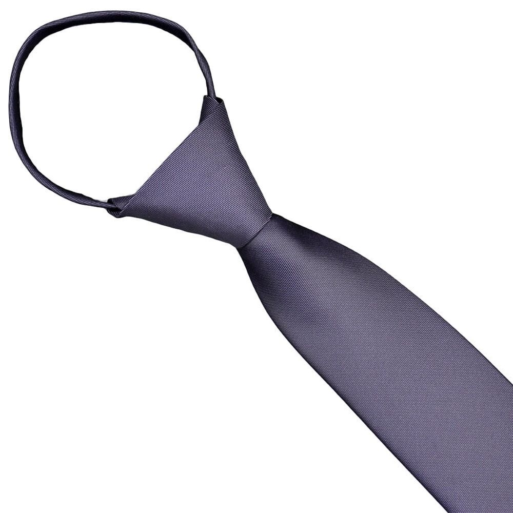 Slim Zipper Neck Tie for Men Formal Tie for Wedding Graduation and Celebration Events