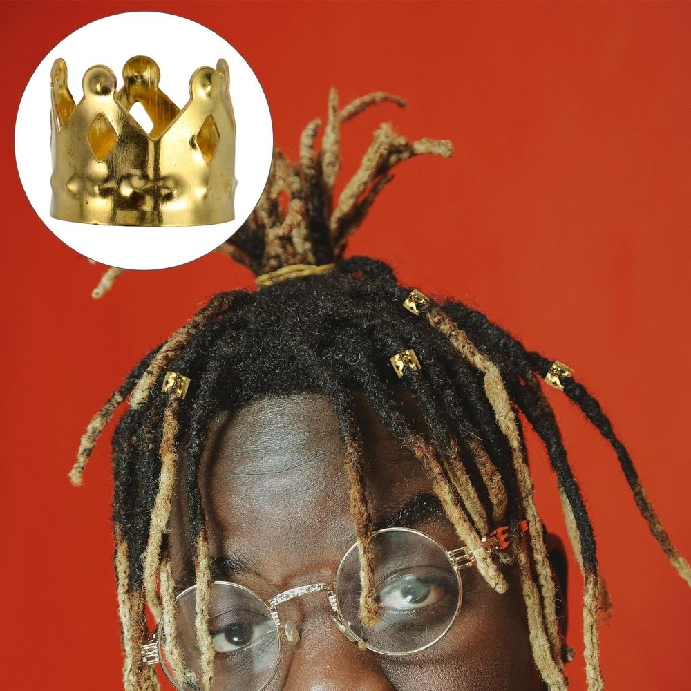 100Pcs Hair Charms for Dreadlocks Golden Braids Clips Lightweight Durable Iron Design