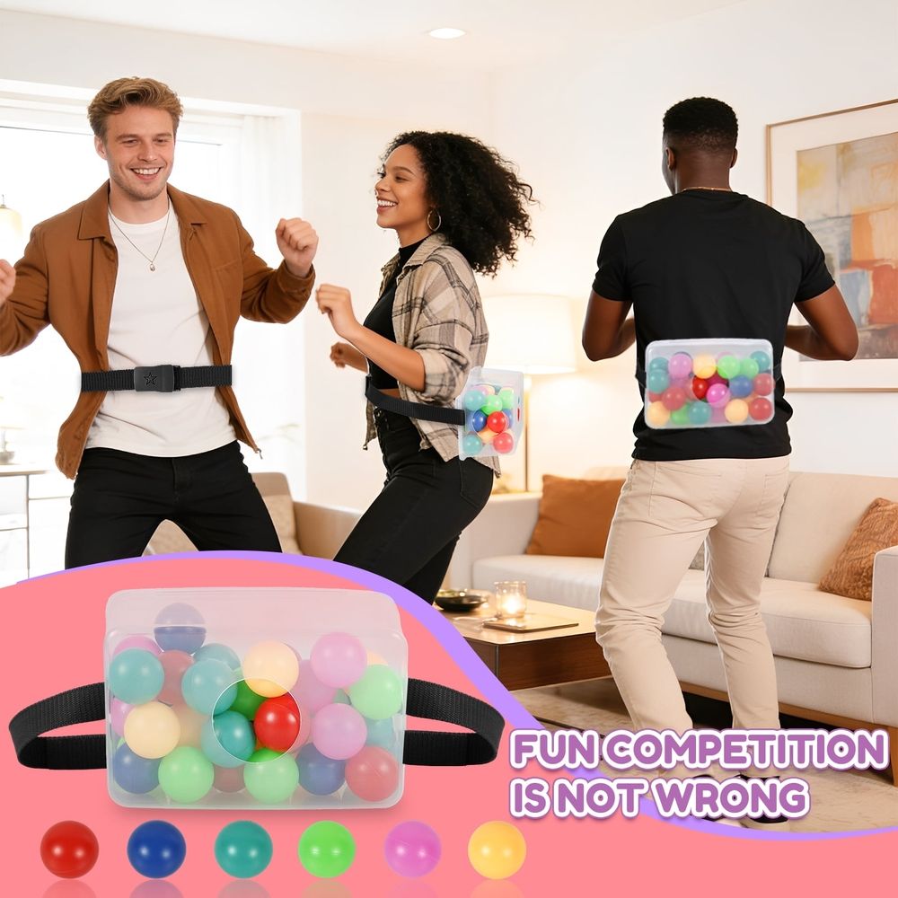 Threns 4 Sets Baby Shower Games Bridal Funniest Baby Shower Play,Interactive Shaking Balls for Boy or Girl,Table Tennis Twerk Game