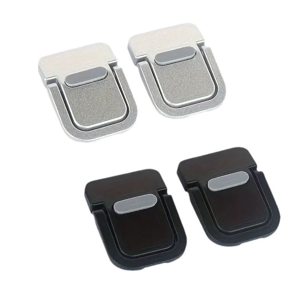 2 Pairs Small Laptop Riser for Desk Portable Laptop Stand Invisible Computer Riser Portable Metal Laptop Stand Laptop Stand Riser