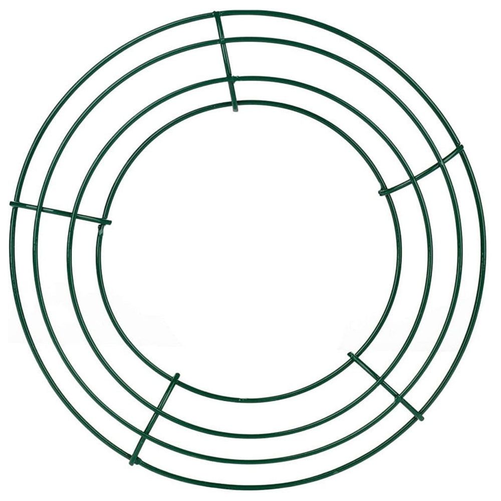 Clearance! 1PC Christmas Wreath Rings Wire Round Wreath Frame Wedding Garland Making