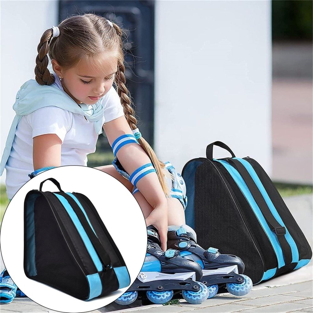 1 Thickened 3-Layer Skate Storage Bag Skating Ice Skating Roller Skates Bags Children'S Roller Skates Thickened Single Shoulder Storage Backpack