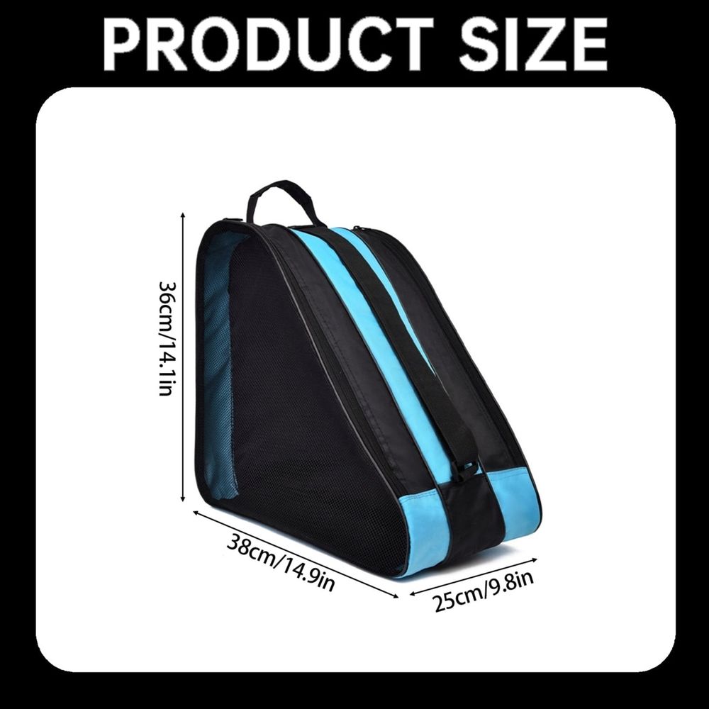 1 Thickened 3-Layer Skate Storage Bag Skating Ice Skating Roller Skates Bags Children'S Roller Skates Thickened Single Shoulder Storage Backpack