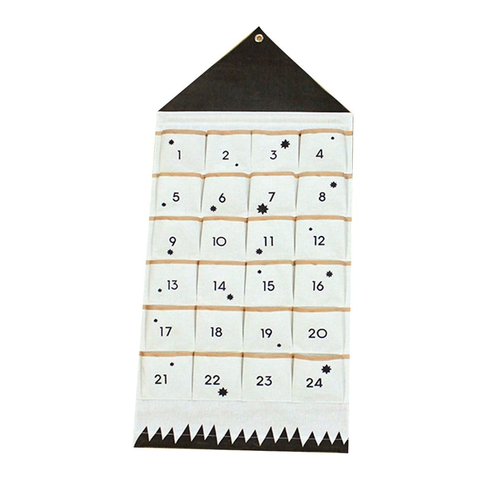 Home textile storage,Calendar Fabric Christmas Pockets Christmas To Ornaments 24 Housekeeping Organizers