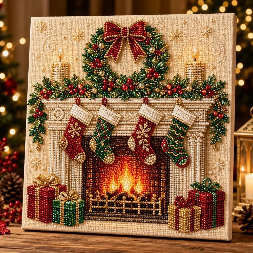 DIY Christmas Pearl Art Kits, 5D Diamond Art Kits A20 | Cute Christmas Jesus Pearl Art Kit, 5D Diamond Painting for Adults, DIY Winter Wall Decor Xmas Gift
