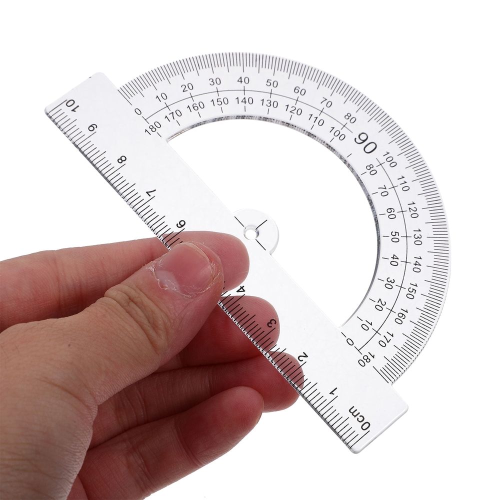 2 Sets Geometry Tool Protractor Triangular Ruler Math Measuring School Work