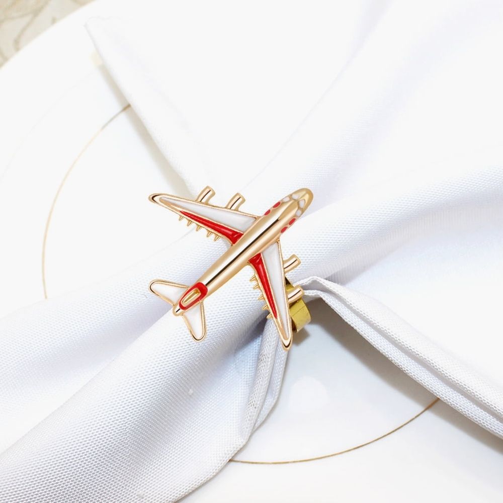 4Pcs Alloy Napkin Rings Set Elegant Dining Table Napkin Clasps for Special Events