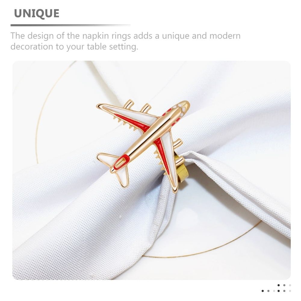 4Pcs Alloy Napkin Rings Set Elegant Dining Table Napkin Clasps for Special Events