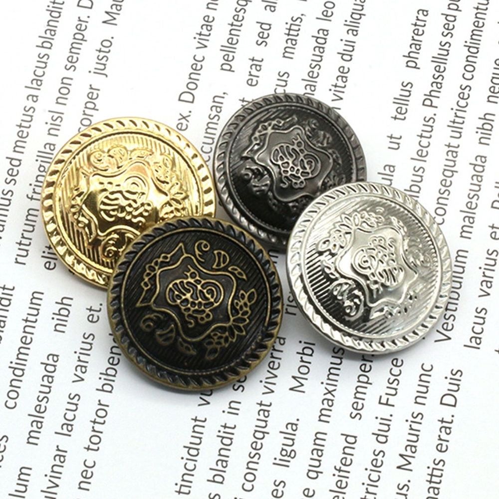 Durable Copper Buttons Dark Grey Elegant Design for Blouses and Coats 30Pcs