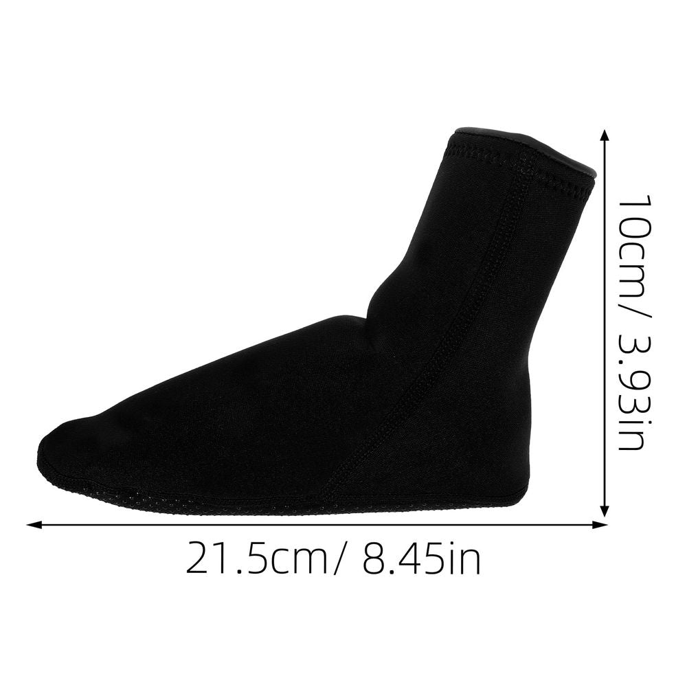 Neoprene Diving Socks Black Nonskid for Diving Use 1Pair