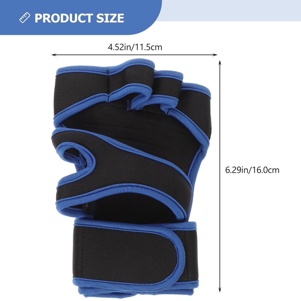 Weightlifting Gloves with Palm and Wrist Support, Training Hand Covers for Gym, , and Workout