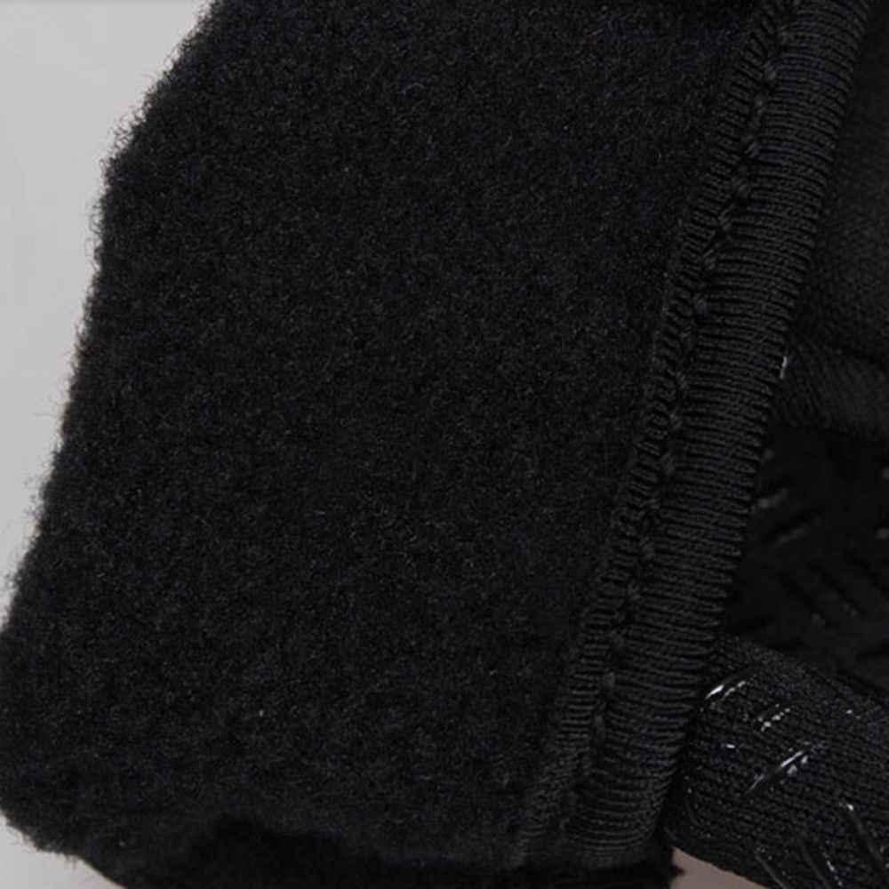 Black Touchscreen Gloves with Warm Fleece Lining and Non- Grip for Winter Outdoor Use