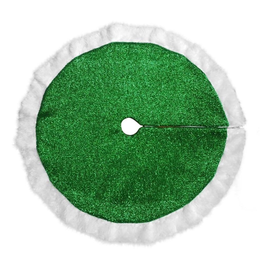Christmas Decorations Green Tree Skirt Made with Soft Texture and Stitching Ideal for Festive Atmosphere