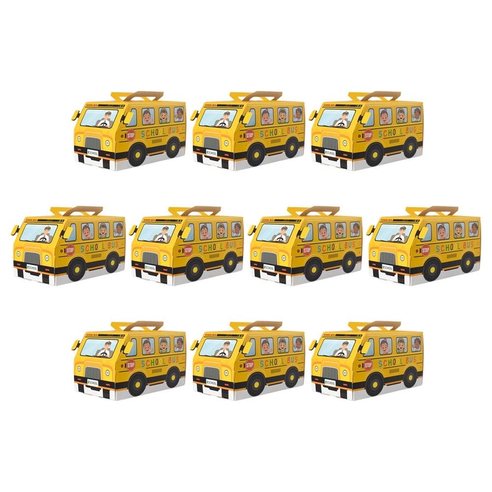 School Bus Candy Boxes 10 Pcs Back to School Party Favors Classroom Supplies Kids Birthday