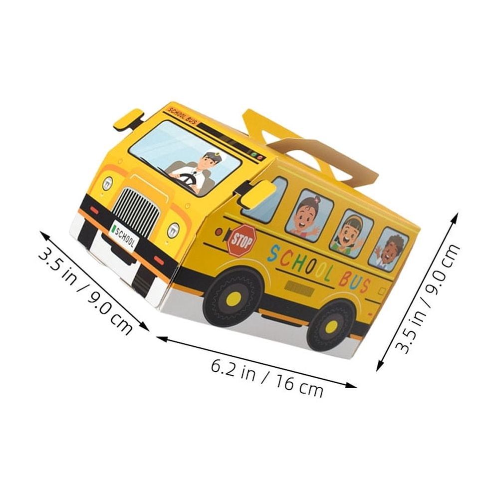 School Bus Candy Boxes 10 Pcs Back to School Party Favors Classroom Supplies Kids Birthday
