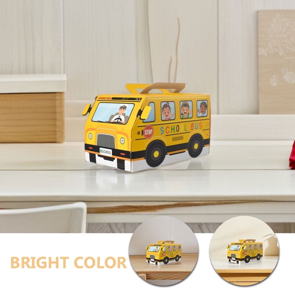 School Bus Candy Boxes 10 Pcs Back to School Party Favors Classroom Supplies Kids Birthday