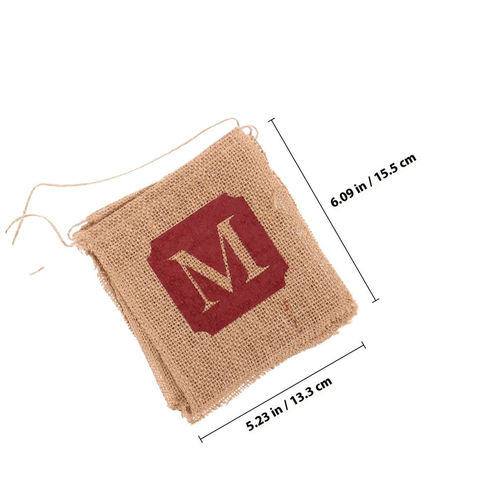 Merry Christmas  Brown Linen Fabric for Indoor and Outdoor Holiday Decor