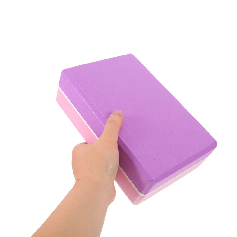 2-Pack High Density Yoga Blocks with Non- and Support for Home and Studio Workouts