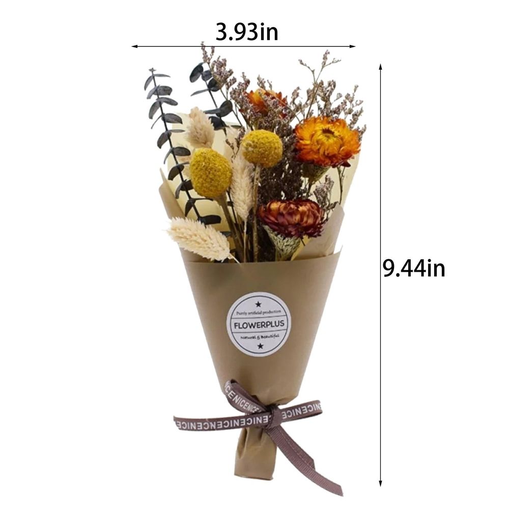 1 Bunch of Dried Flowers . Natural Bouquet of Dried Flowers and Grasses Bouquet | Boho Plant Decor | Dried Flower Bouquet Arrangements Decoration