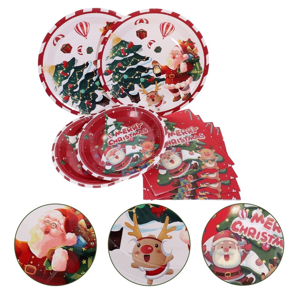 Tableware,40 Piece Christmas Themed Tableware Set