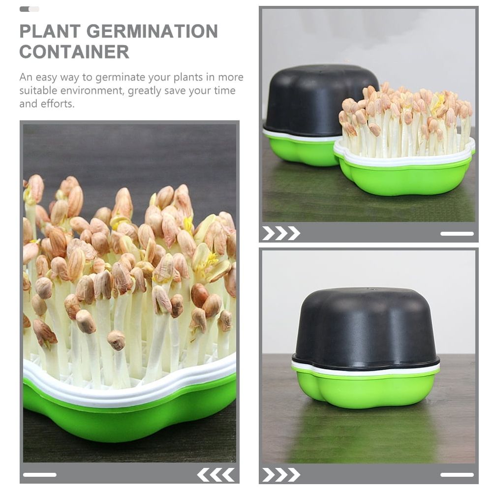 2Sets Starter Tray Garden Growing Kits Assorted Color Plastic Germination Trays