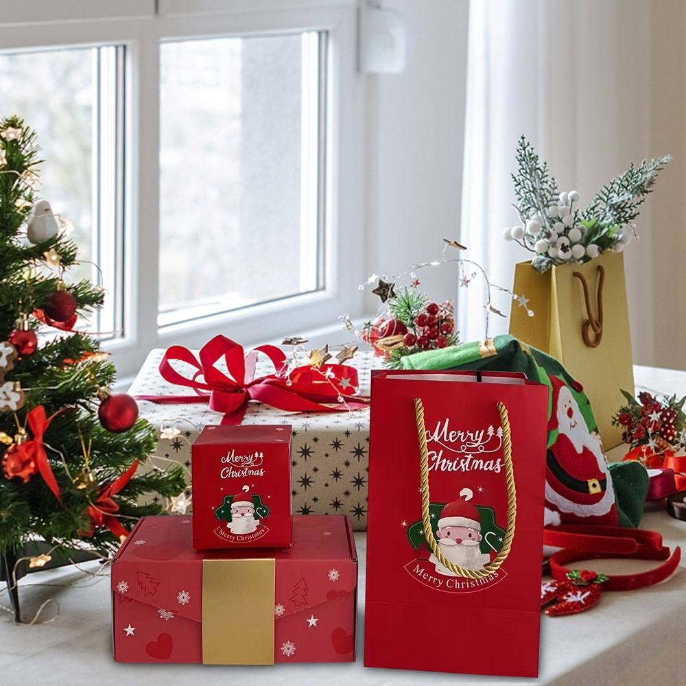 10 Pack Gift Boxes, Christmas Gift Box, Explosion Gift Box, Christmas Gift Boxes with Lids, Christmas Wrapping Gifts, Christmas Party Decorations Supplies