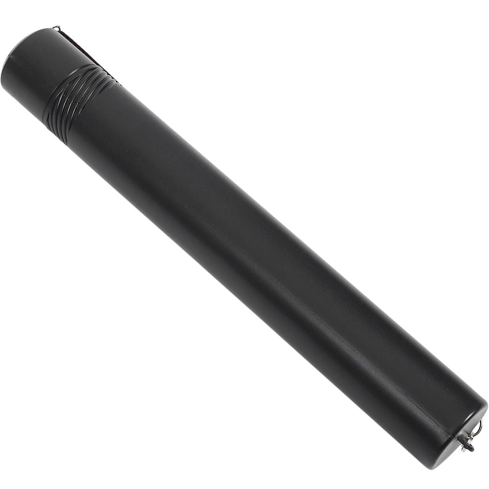 Black Adjustable Artwork Tube, Plastic Poster and Document Carrier, Multi-Functional Storage and Transport Tube
