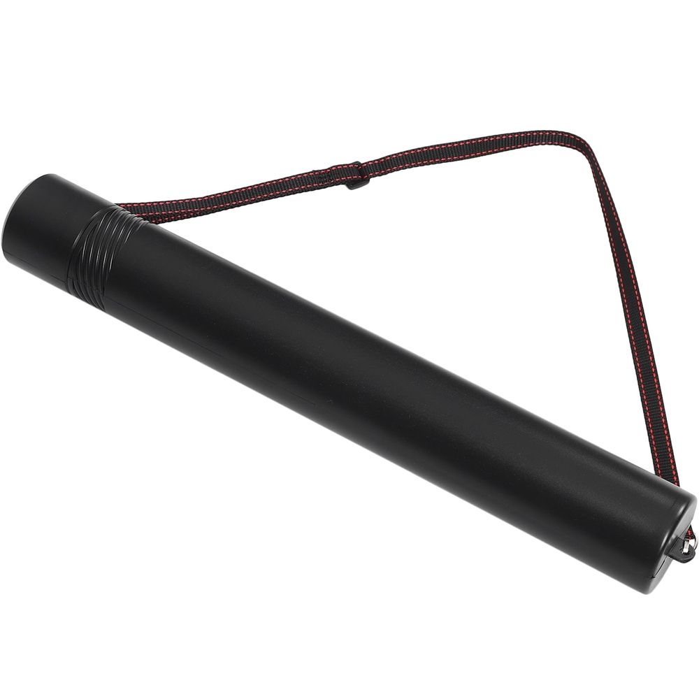 Black Adjustable Artwork Tube, Plastic Poster and Document Carrier, Multi-Functional Storage and Transport Tube