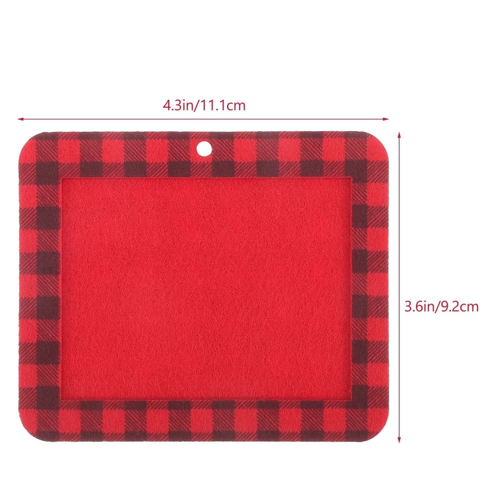 12-Pack Photo Frame Hanging Ornaments Christmas Decorations for Kids, Office, Home Holiday Decor