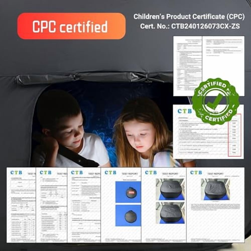 Sensory Tent for Kids & Adults with Autism,ADHD,SPD - CPC Certification Large Size 47x47in Calm Corner Helps Children Relax,Reduce Anxiety & Improve Focus - Pop-up Blackout Play Tent