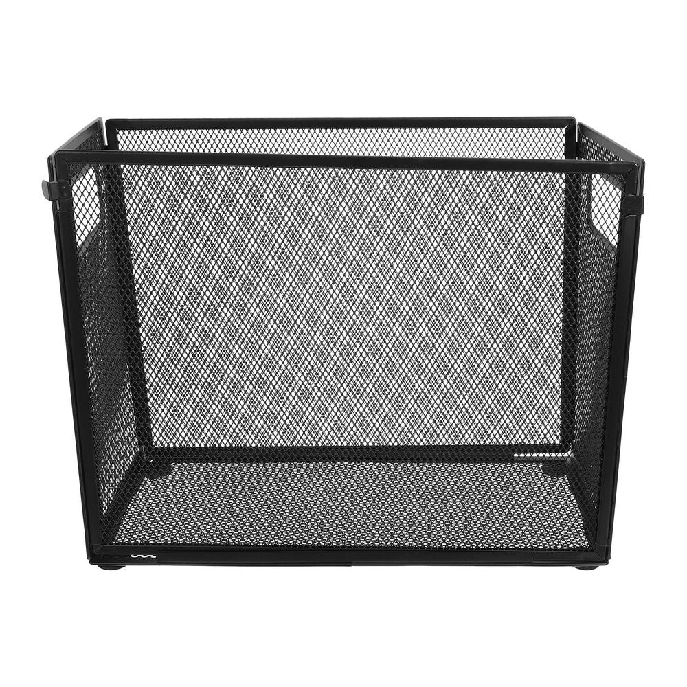 Metal Desktop File Box with Widened Side Baffles for Secure Paper Storage
