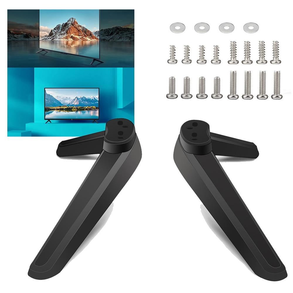Universal Tv Stand, Table Top Tv Legs Base Stand Replacement, 17mm-20mm Tv Base Pedestal Feet Tv Stand Mount Legs for Televisions With Mounting Holes, Tv Base Pedestal Feet Tv Stand Mount