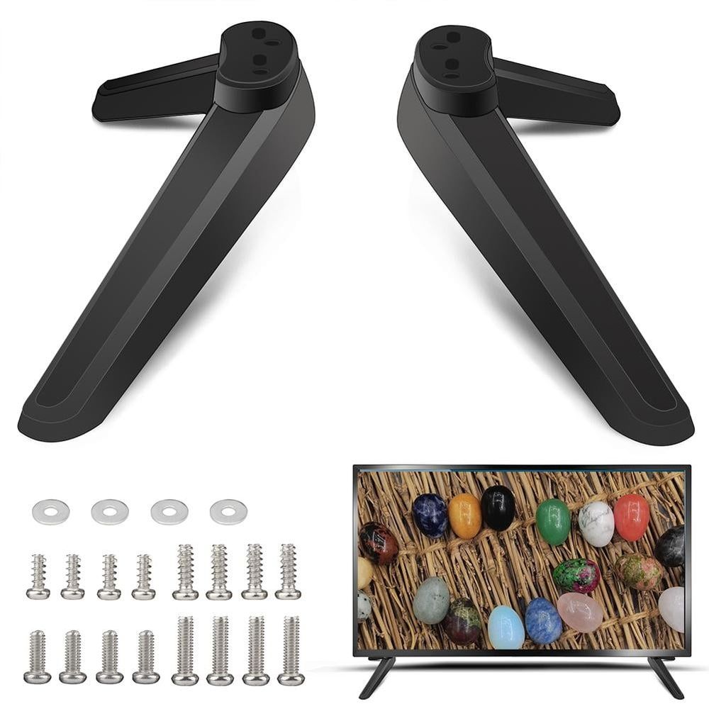 Universal Tv Stand, Table Top Tv Legs Base Stand Replacement, 17mm-20mm Tv Base Pedestal Feet Tv Stand Mount Legs for Televisions With Mounting Holes, Tv Base Pedestal Feet Tv Stand Mount