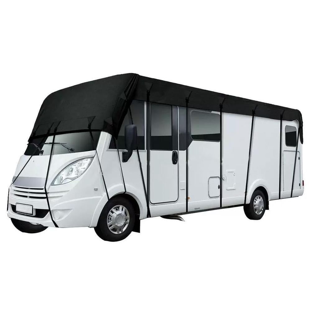 Heavy Duty RV Roof Cover, Sun Heat Defender for Travel Trailers, Waterproof & UV Resistant for RVs, Class A/B/C Motorhomes, Popup & Truck Campers, Fits 16ft to 41ft RVs