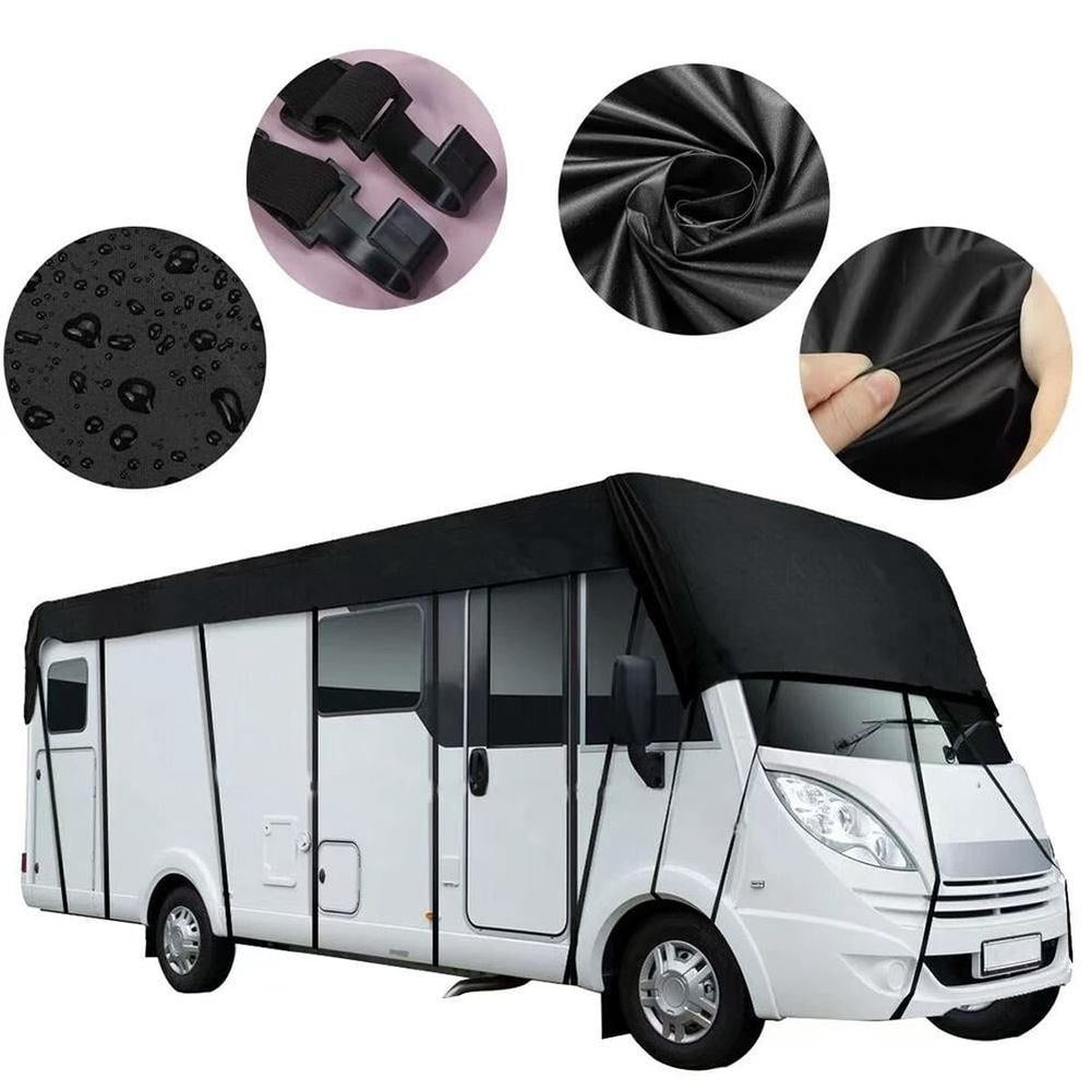 Heavy Duty RV Roof Cover, Sun Heat Defender for Travel Trailers, Waterproof & UV Resistant for RVs, Class A/B/C Motorhomes, Popup & Truck Campers, Fits 16ft to 41ft RVs