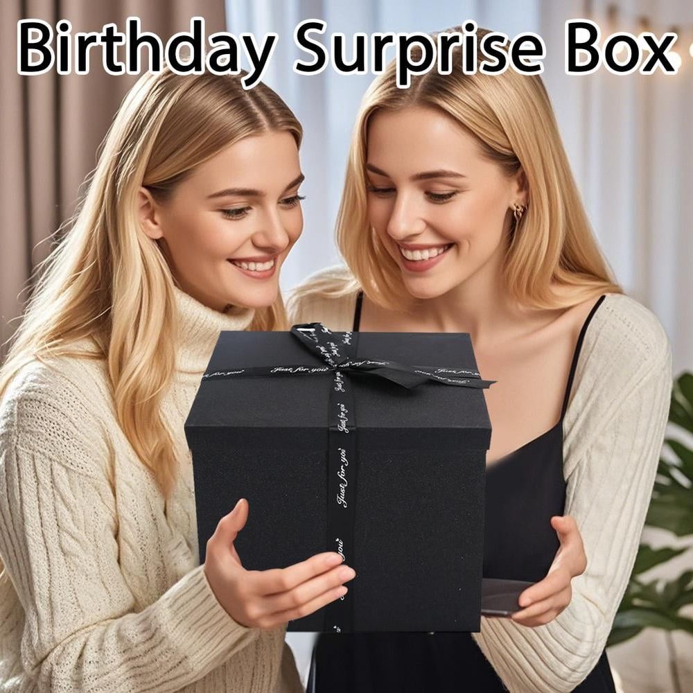 5 Layer Explosion Gift Box - DIY Surprise Photo Memory Box with Hidden Compartments, Creative Personalized Birthday for Loved Ones, Easy Assembly Craft Kit
