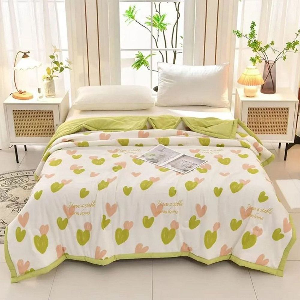 Dreamy Summer Quilt for Night - Lightweight Breathable Softness - Washable Cotton Bed Cover for Sweet Dreams and Sleep