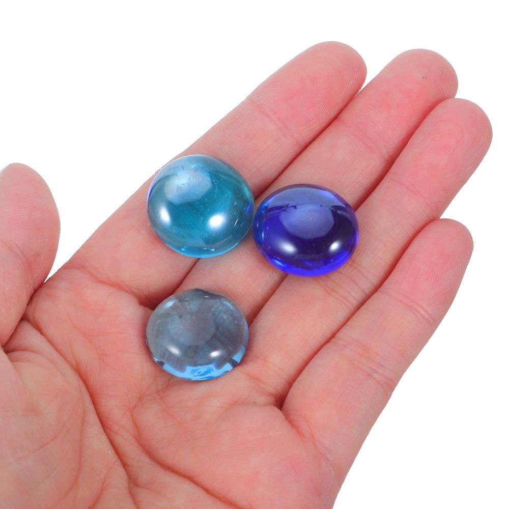Decorative Glass Pebbles Vase Filler Stones Nonslip Stable for Floral Arrangements Aquarium and Home Decor