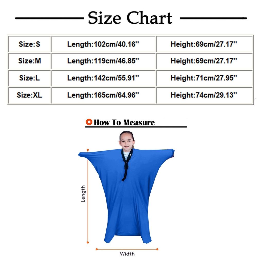 Dynamic Sensory Sock for Height & Spatial Awareness | Calming Stretchable Fabric, Safe Durable, Multiple Sizes, For Height 41-51in