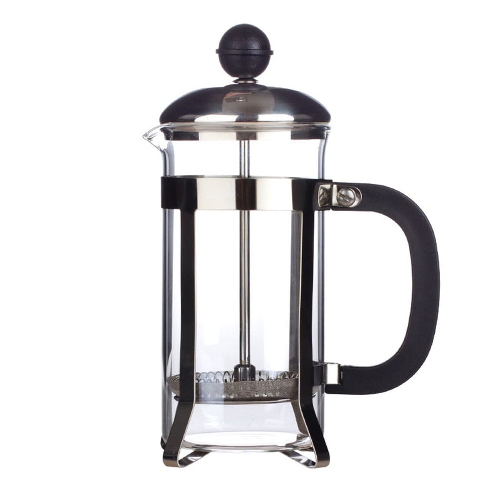 French Press Coffee Maker Stainless Steel French Press with Filter, Heat Resistant Durable, Easy to Clean, Borosilicate Glass Coffee Press,   BPA Free Glass Teapot